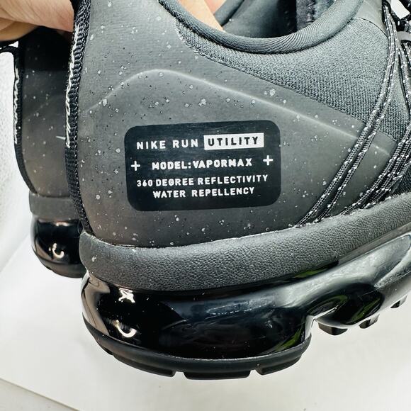 Nike Air VaporMax Run Utility Men's Size 10 US Black Athletic Shoes CZ9313-001 - Picture 10 of 10